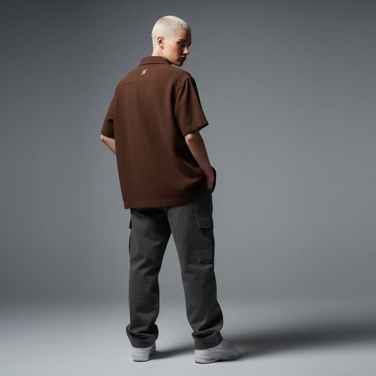 Brown Unisex Driponn Box Shirt