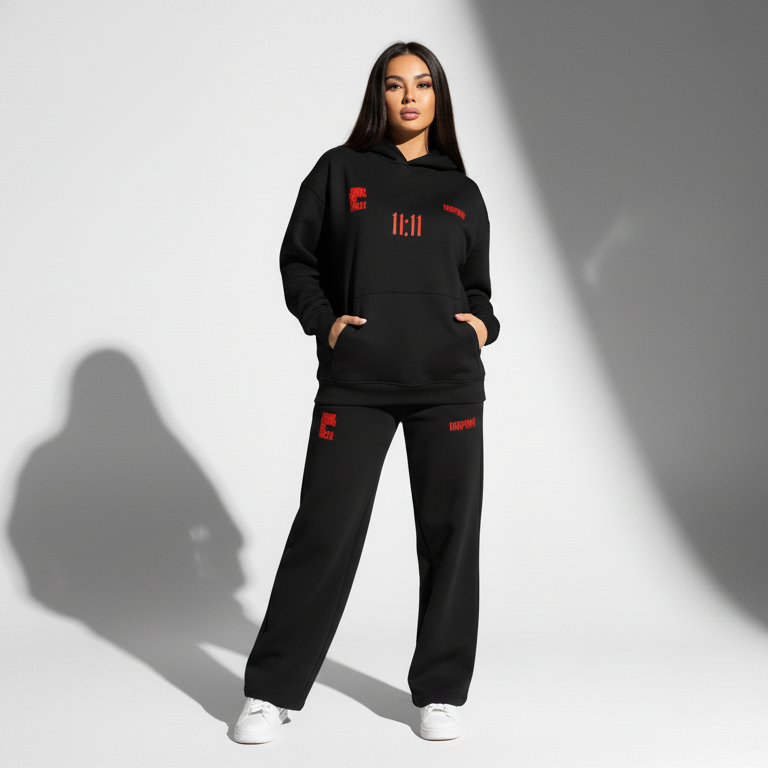 11:11 Unisex Hoodie Cord Set