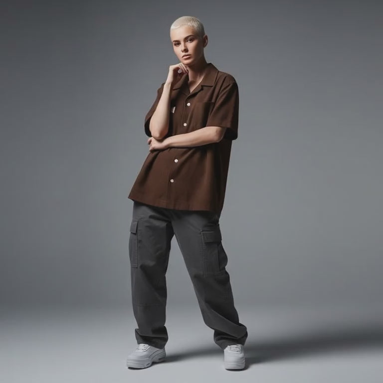 Brown Unisex Driponn Box Shirt